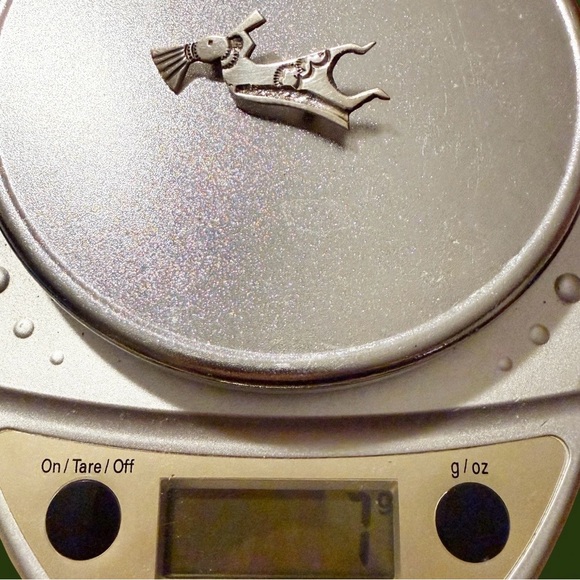 Vintage KOKOPELLI Navajo Silver Brooch - Signed Sterling, Southwest Jewelry - Picture 11 of 12